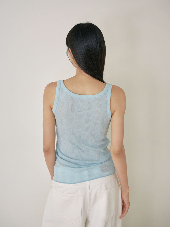 Summer V-neck Sleeveless - Blue