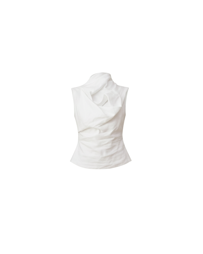 SUNFLOWER TOP WHITE