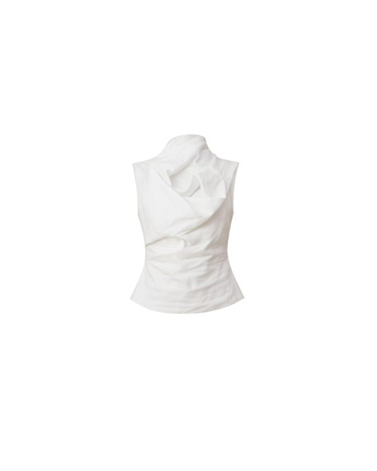 SUNFLOWER TOP WHITE