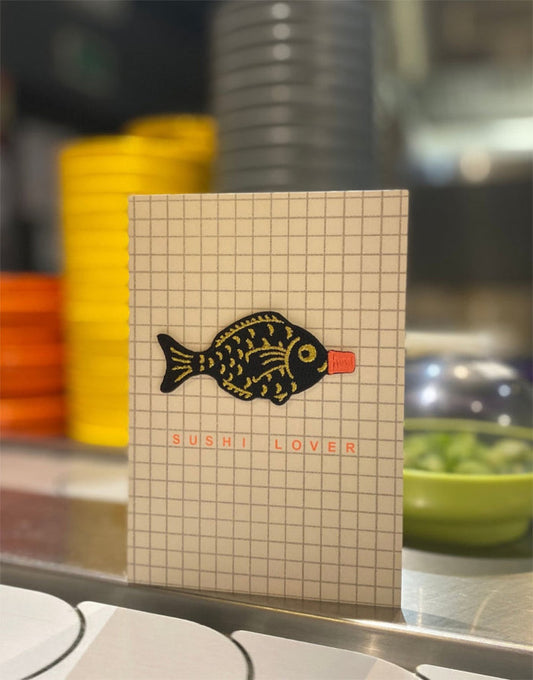 Sushi Lover Iron on Patch Greeting Card, Petra Boase