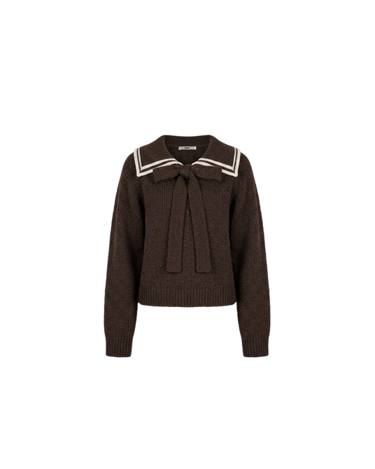 SWANN SWEATER JAVA CREAM STRIPE