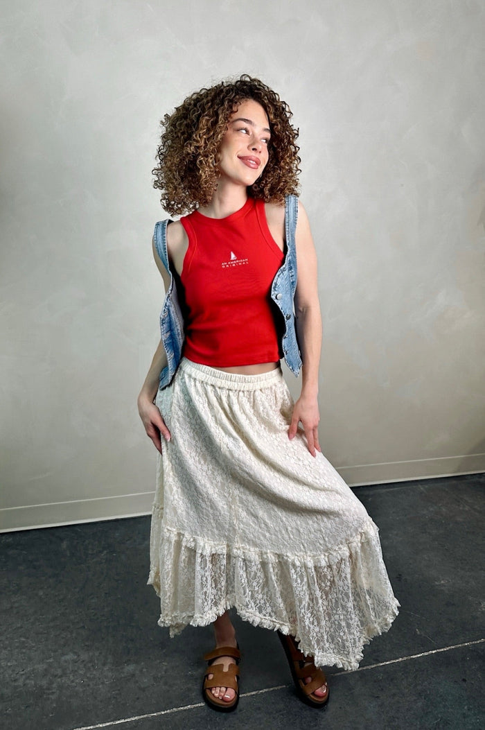 Swept Away Lace Skirt