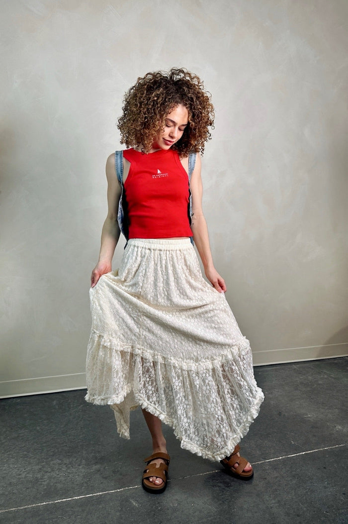 Swept Away Lace Skirt