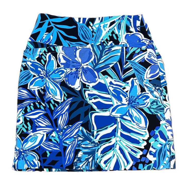 Swing Control Women's Black & Blue Floral Golf Skort Size 0