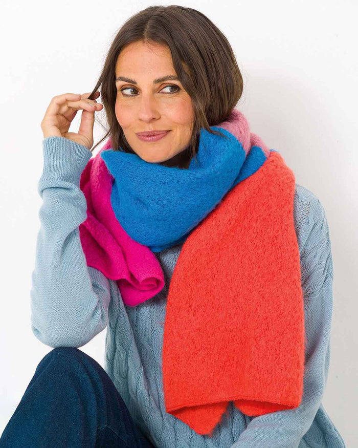 Tabitha Patterned Wool Blend Scarf - The Classic Boutique