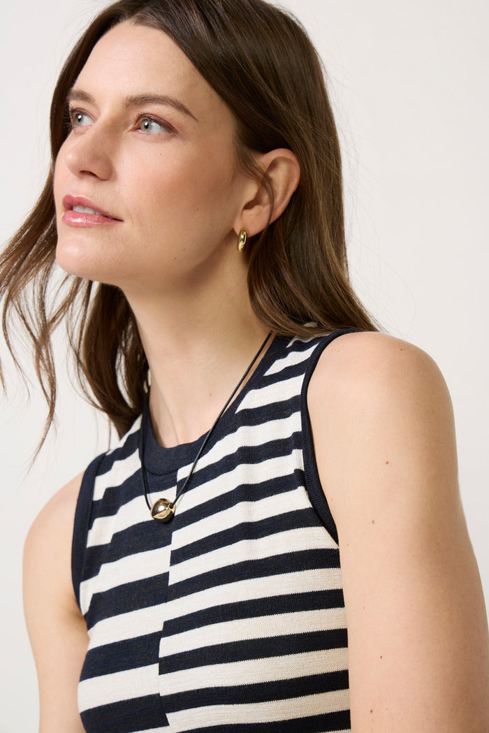 The Knit Mixed Stripe Tank