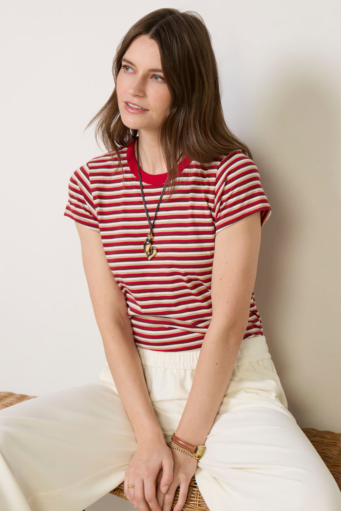 The Slub Stripe Tee