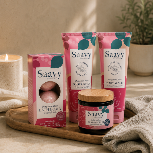The Smooth in One Shower Set - Bulgarian Rose