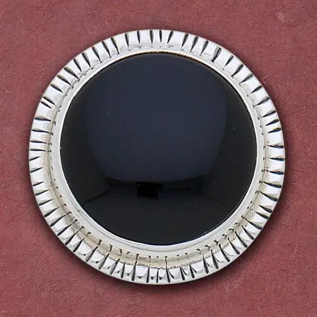 Tidepool - Round Black Onyx Ring - La Lovely Vintage