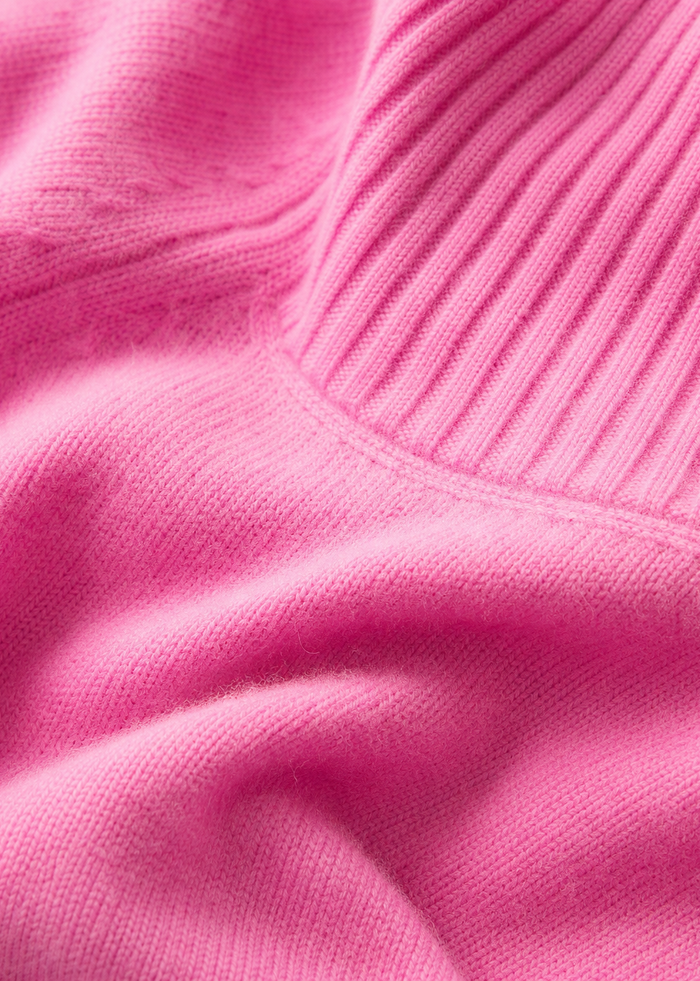 Toastie Merino Cashmere Polo In Lipstick