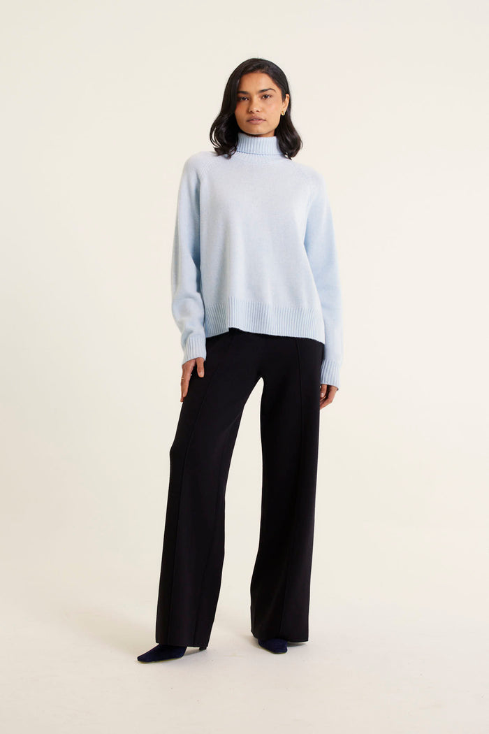 Toastie Merino Cashmere Polo In Pewter