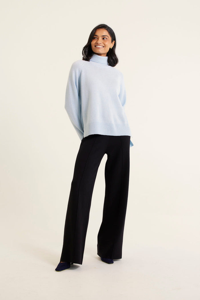 Toastie Merino Cashmere Polo In Pewter