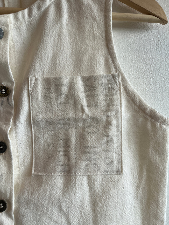 Trash Textiles - Handmade Vintage Feedsack Blouse - La Lovely Vintage