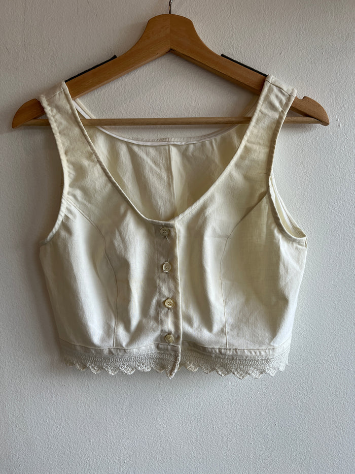 Trash Textiles - Handmade Vintage Lace Pillow Case Blouse - La Lovely Vintage