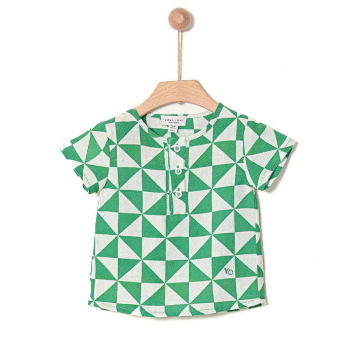 Triangles Tunic Green
