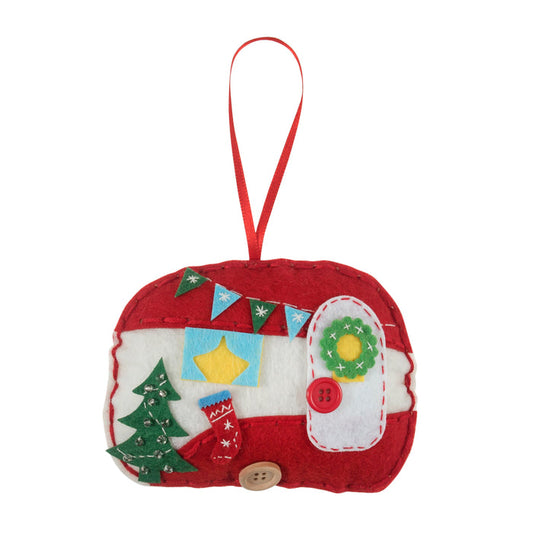 Trimits Felt Decoration Kit Gonk, 11.5x9cm, Includes Felt Shapes, Stuffing, Beads, Buttons, Thread, and Ribbon