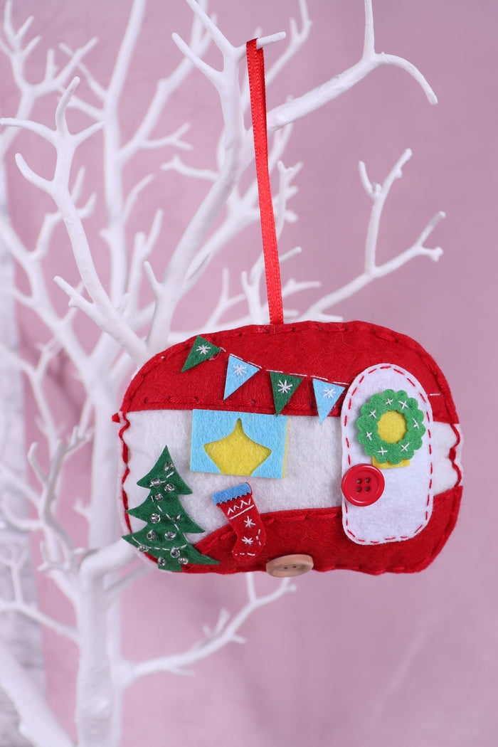 Trimits Felt Decoration Kit Gonk, 11.5x9cm, Includes Felt Shapes, Stuffing, Beads, Buttons, Thread, and Ribbon