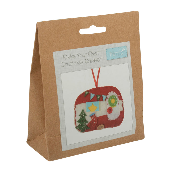 Trimits Felt Decoration Kit Gonk, 11.5x9cm, Includes Felt Shapes, Stuffing, Beads, Buttons, Thread, and Ribbon