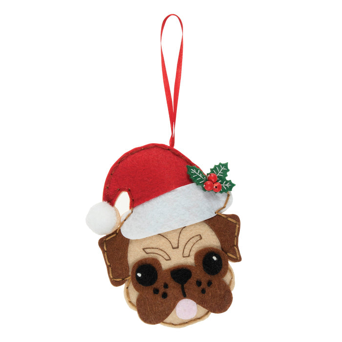 Trimits Felt Decoration Kit Reindeer, 13x12.5cm, Includes Felt Shapes, Beads, Thread, Needles, and Brooch Pin