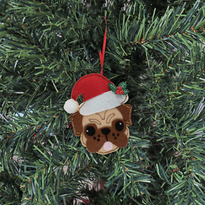 Trimits Felt Decoration Kit Reindeer, 13x12.5cm, Includes Felt Shapes, Beads, Thread, Needles, and Brooch Pin