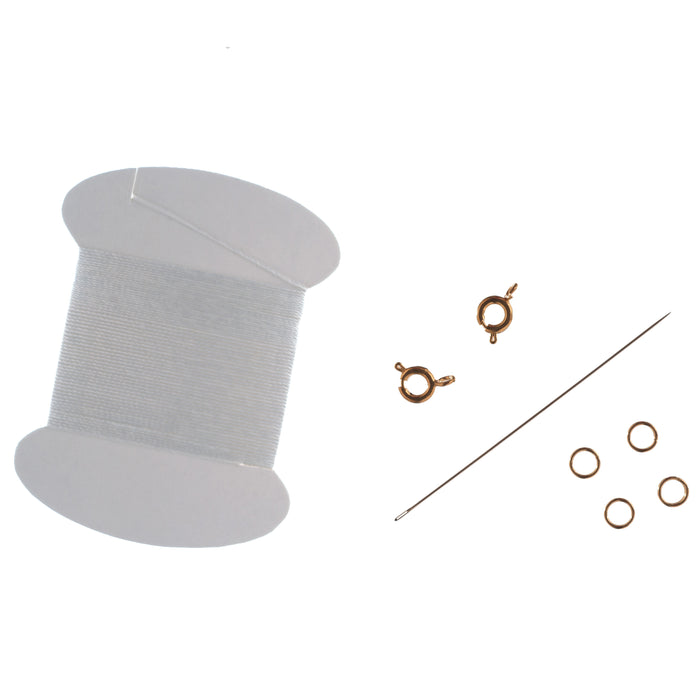 Trimits: Findings- Bead Threading Set Gold or Silver - jewellery finding