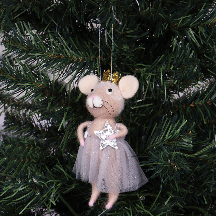 Trimits Needle Felting Kit Christmas Nordic Mouse, 4.5x11.5cm, Includes Wool, Felting Needle, Polystyrene Shapes, and Instructions