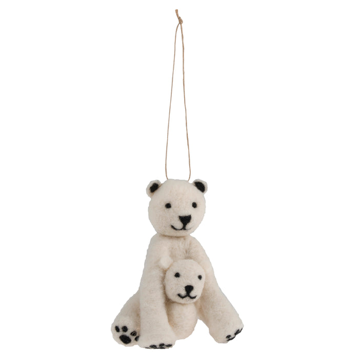 Trimits Needle Felting Kit Christmas Polar Bear, 4.5x11.5cm, Includes Wool, Felting Needle, Polystyrene Shapes, and Instructions