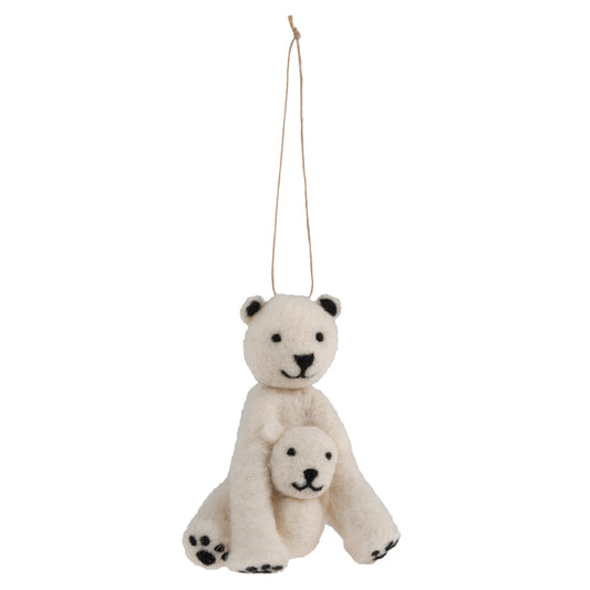 Trimits Needle Felting Kit Christmas Polar Bear, 4.5x11.5cm, Includes Wool, Felting Needle, Polystyrene Shapes, and Instructions