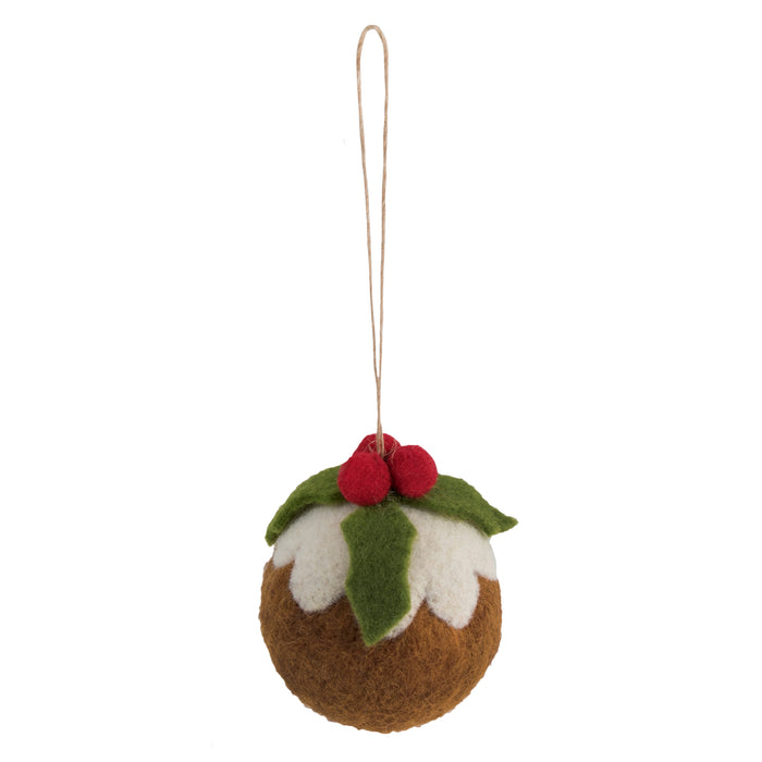 Trimits Needle Felting Kit Christmas Pudding, 4.5x11.5cm, Includes Wool, Felting Needle, Polystyrene Shapes, and Instructions