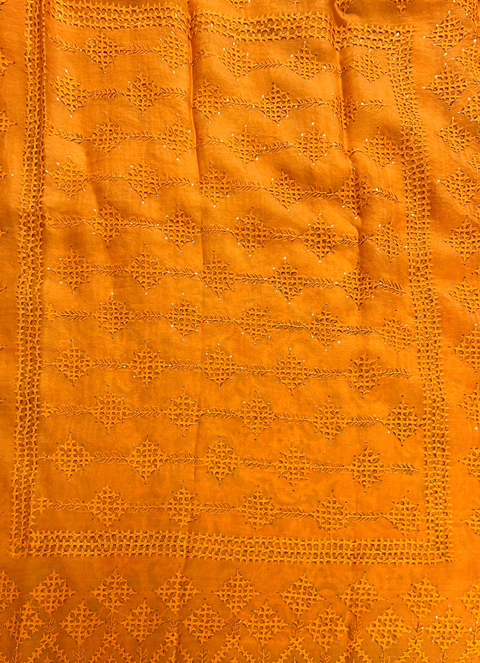 Tuhina Kutch Embroidery Organza Saree