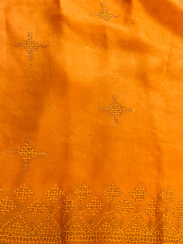 Tuhina Kutch Embroidery Organza Saree