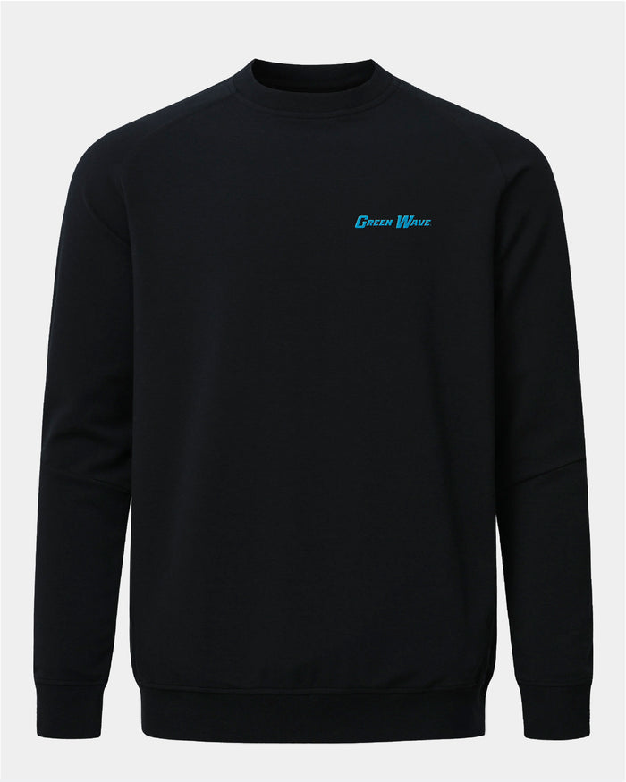 Tulane Meridian Black Crewneck