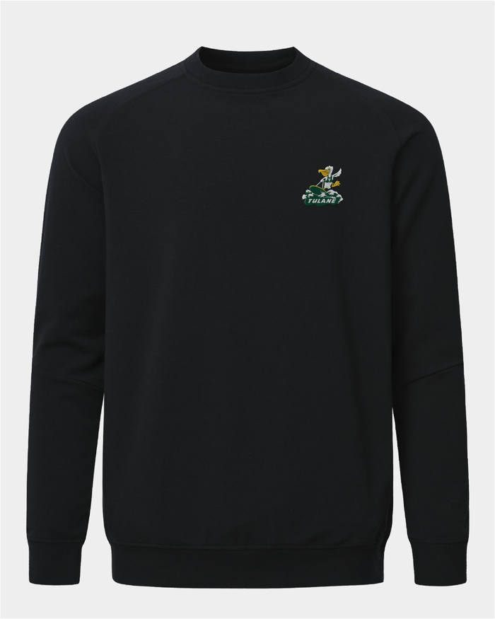 Tulane Meridian Black Crewneck