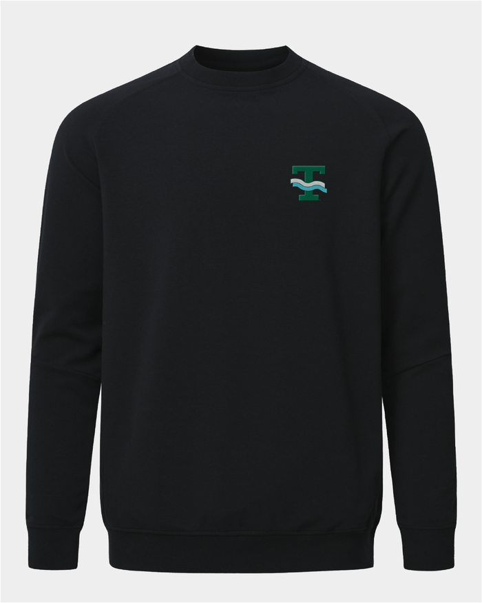 Tulane Meridian Black Crewneck
