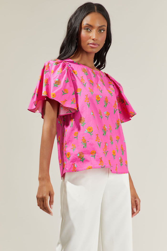 Tune Floral Puff Sleeve Top