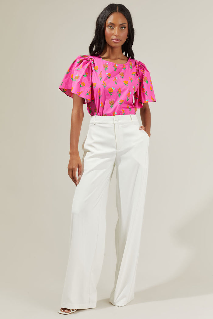 Tune Floral Puff Sleeve Top