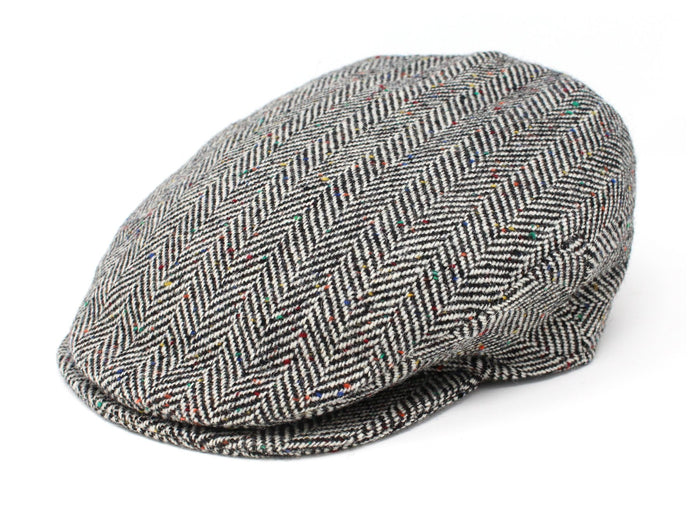 Multi Black Fleck Wide Herringbone - Irish Tweed / Small