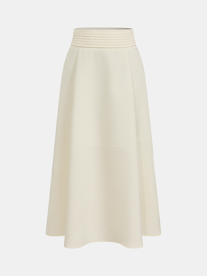 Twist-Front Crop Top & Midi Skirt Set