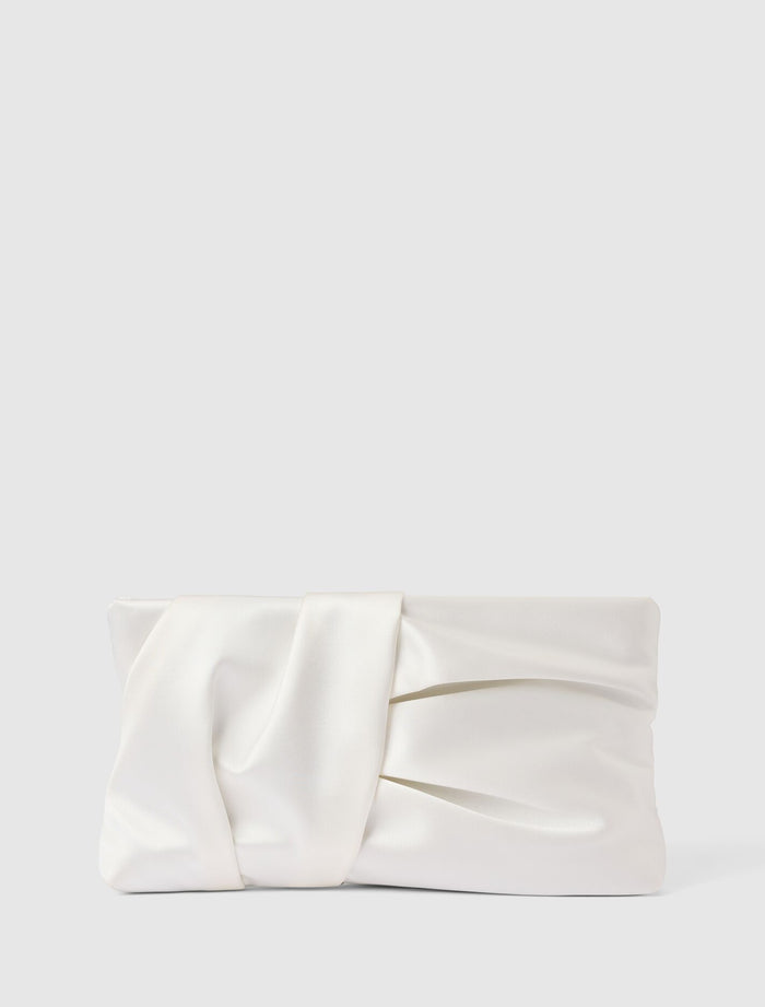 Tyla Twist Clutch 0 Ivory Forever New