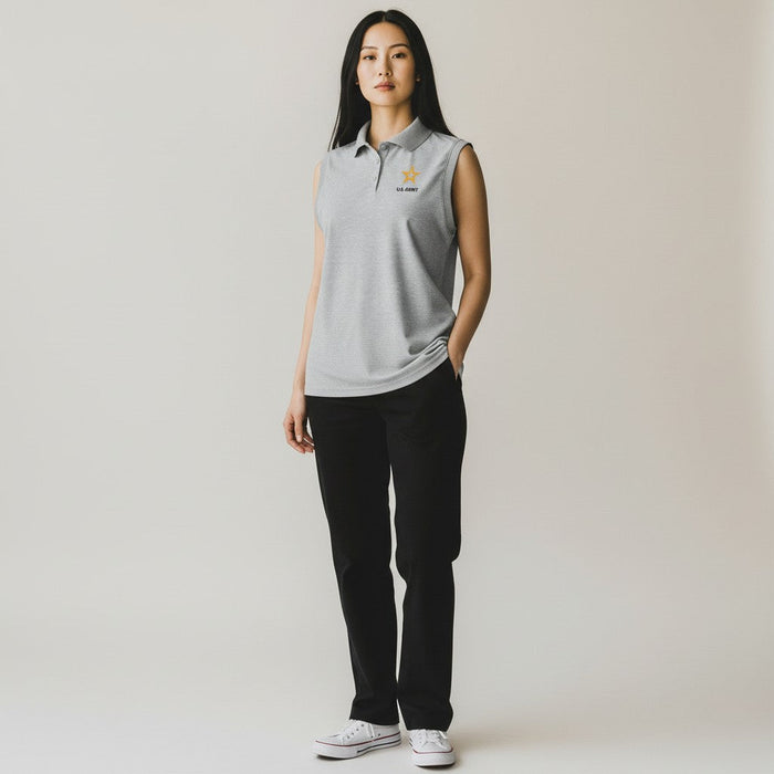 U.S. Army Women's Recap Sleeveless Polo (Skyscraper Heather)*