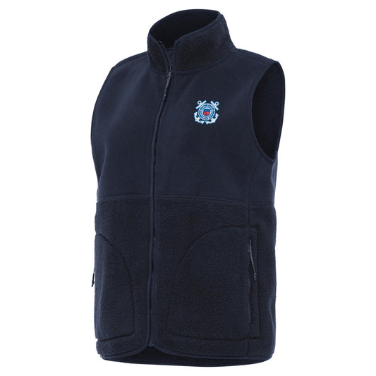 U.S. Coast Guard Women's Nostalgic Full Zip Vest (Navy)*