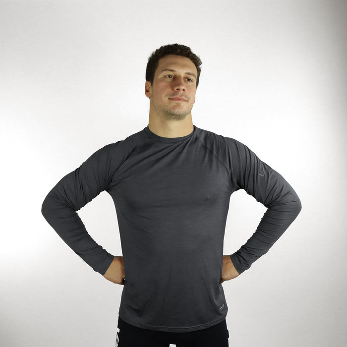 UV Ocean Tech Long Sleeve Tee - Charcoal