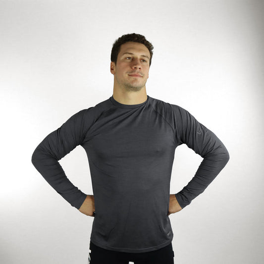UV Ocean Tech Long Sleeve Tee - Charcoal