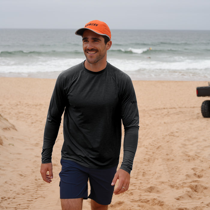 UV Ocean Tech Long Sleeve Tee - Charcoal