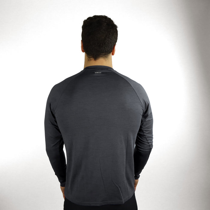 UV Ocean Tech Long Sleeve Tee - Charcoal
