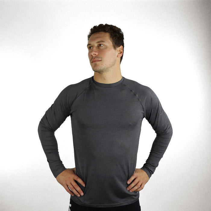 UV Ocean Tech Long Sleeve Tee - Charcoal