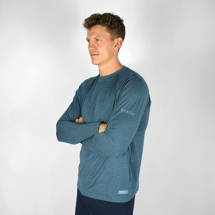 UV Ocean Tech Long Sleeve Tee - Ocean Blue