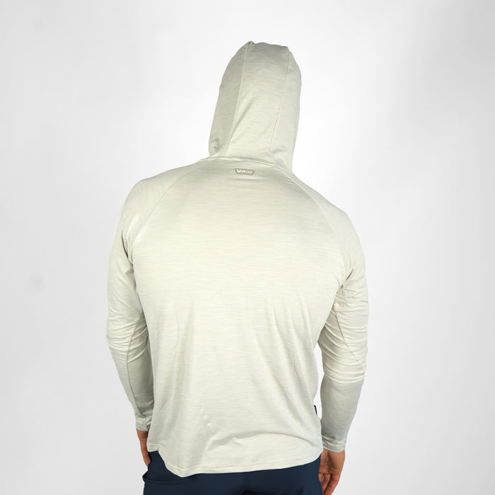 UV Ocean Tech L/S Hooded Top - BAR KARATE Silver
