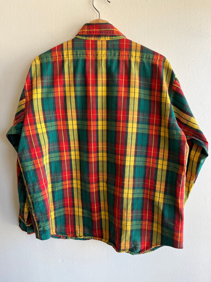 Vintage 1960/70’s Cotton Flannel Button-Up Shirt - La Lovely Vintage