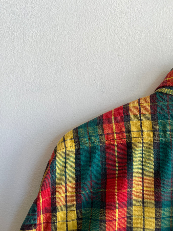 Vintage 1960/70’s Cotton Flannel Button-Up Shirt - La Lovely Vintage